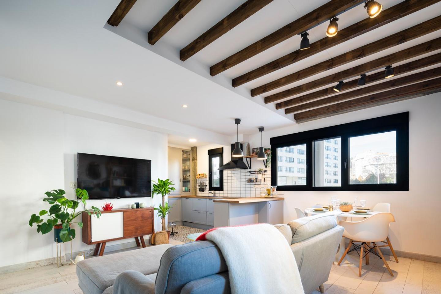 拉科鲁尼亚Duplex De Diseno Cerca De Riazor公寓 外观 照片